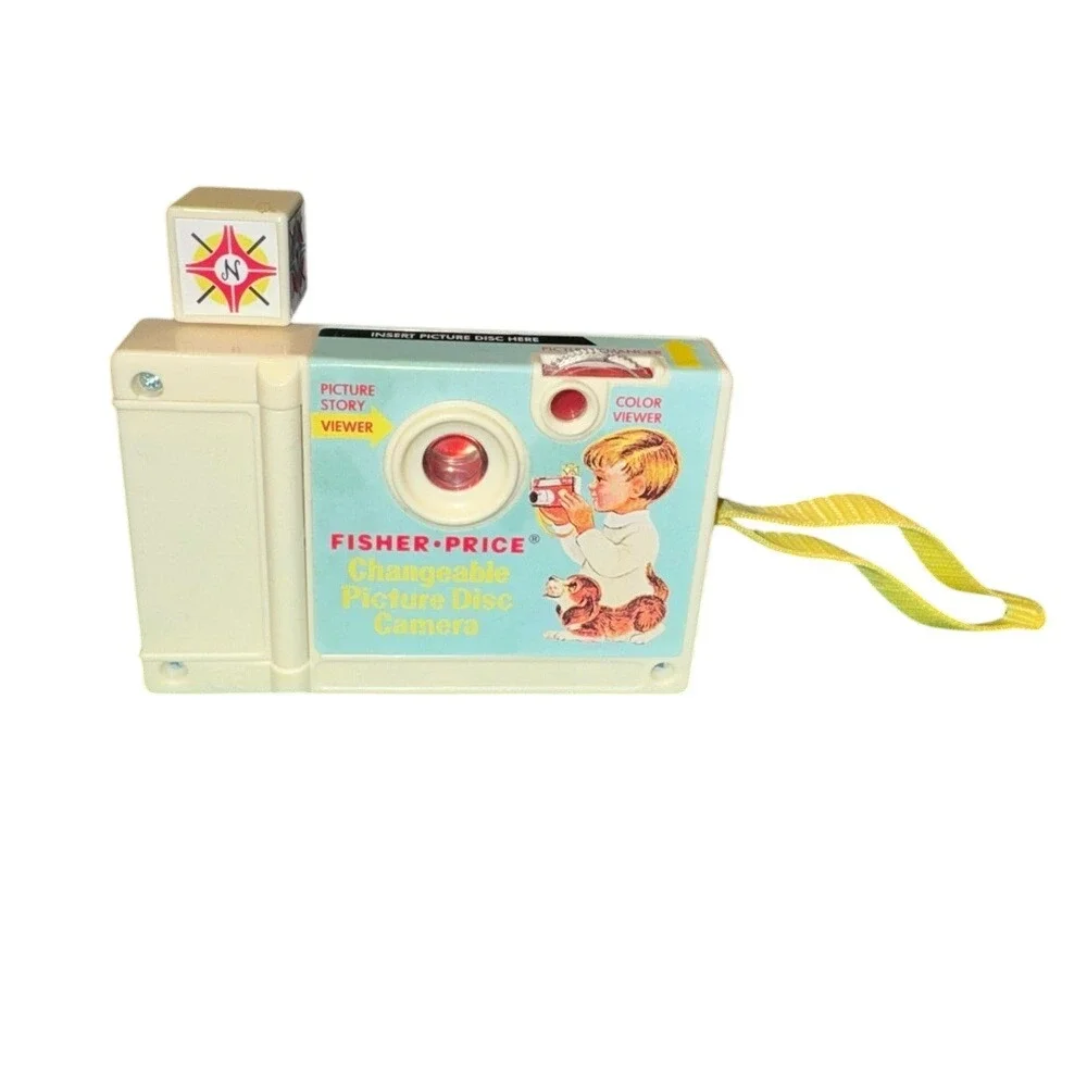 Fisher-Price Classic Changeable Picture Disk Camera Vintage Red Toy 1968 464‎
